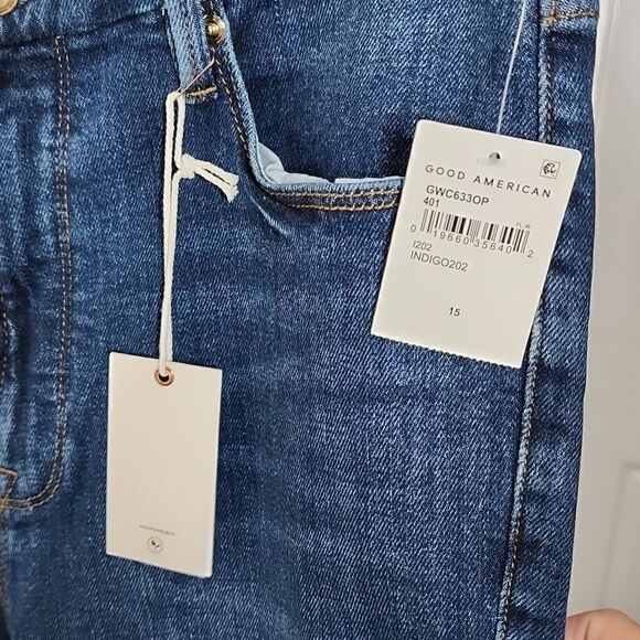 1073 NWT GOOD AMERICAN WAIST CROP SIZE 15 - Picture 6 of 7